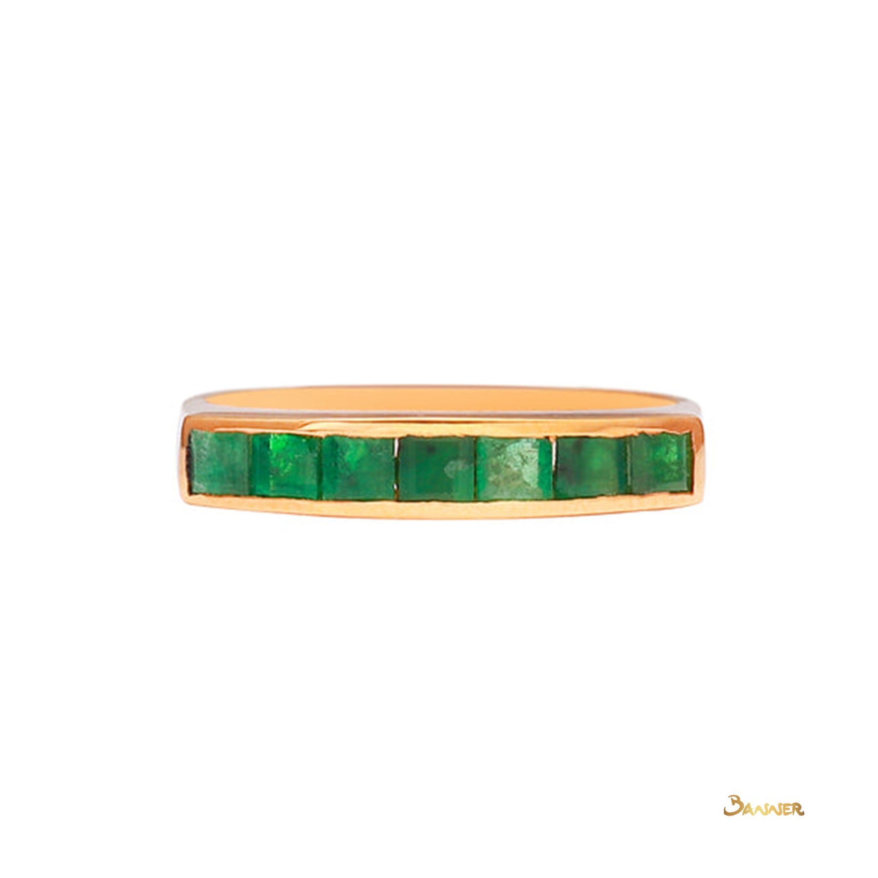 Emerald Channel Ring