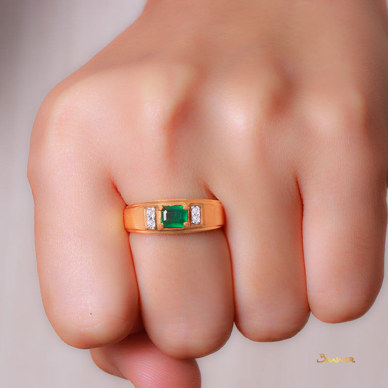 Emerald and Diamond  Ring