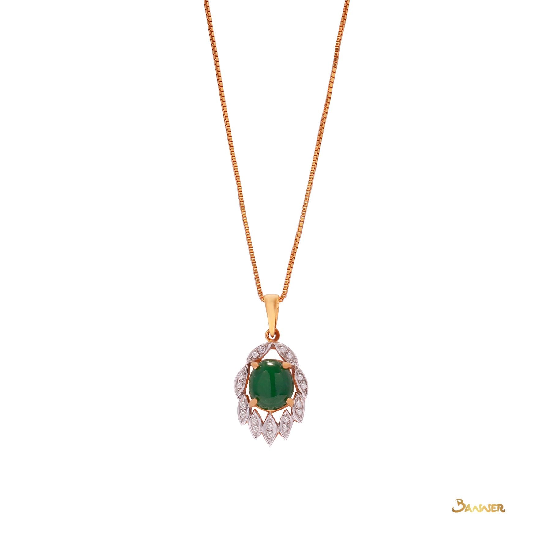 Jade and Diamond Pendant