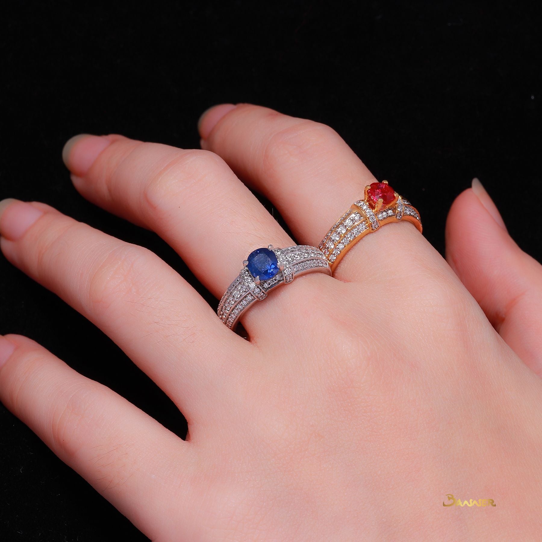 Sapphire and Diamond Ring