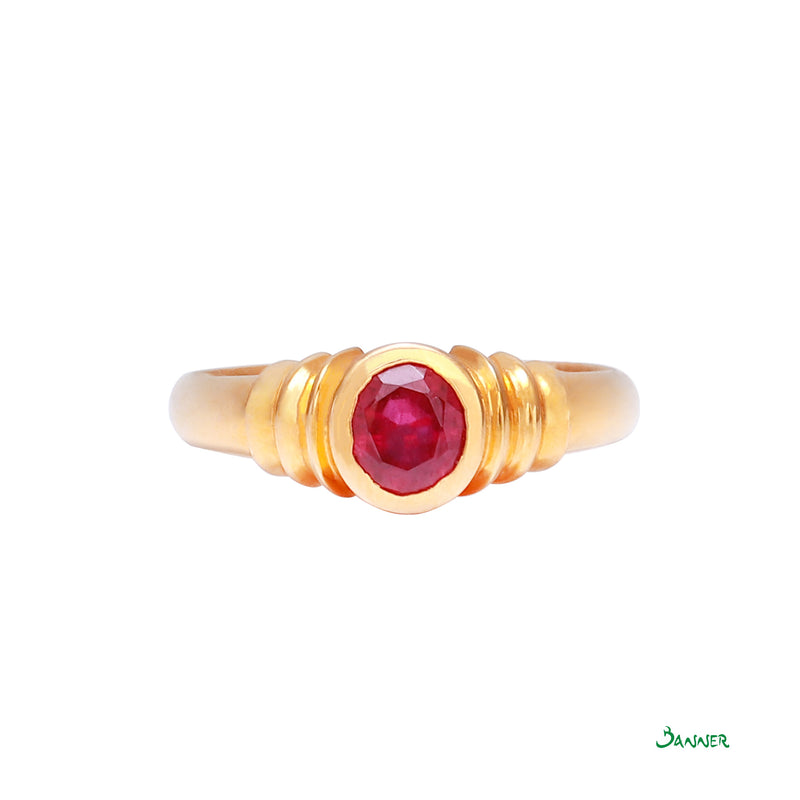 Ruby Solitaire Ring
