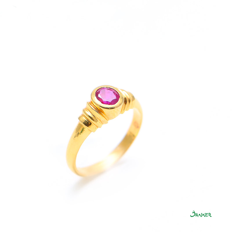 Ruby Solitaire Ring