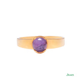 Star Purple Sapphire Solitaire Ring