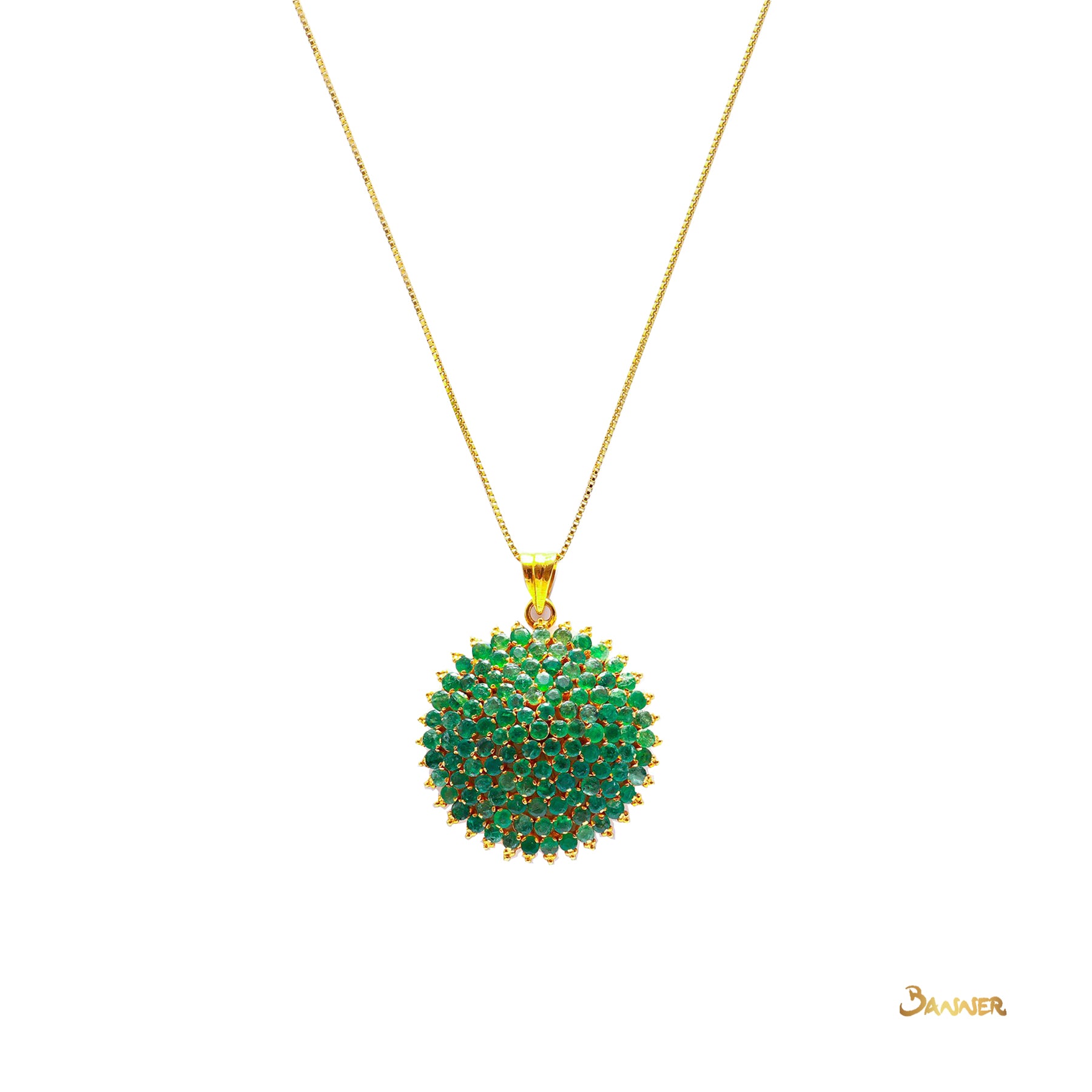 Emerald Kamout Pendant