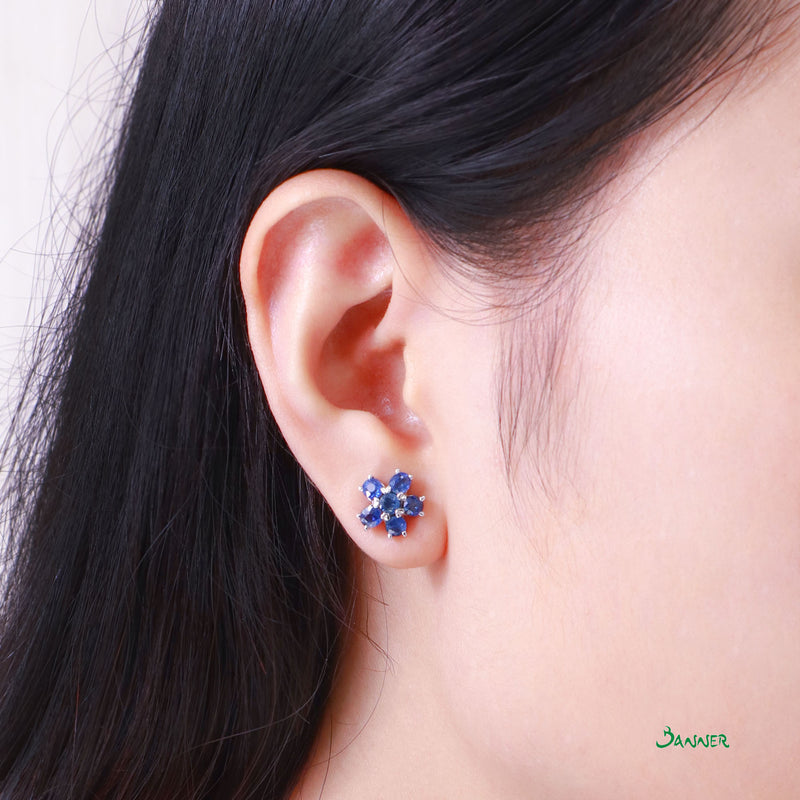 Sapphire Chel Earrings(Big Size)