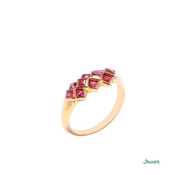Emerald-cut Ruby Vintage Ring