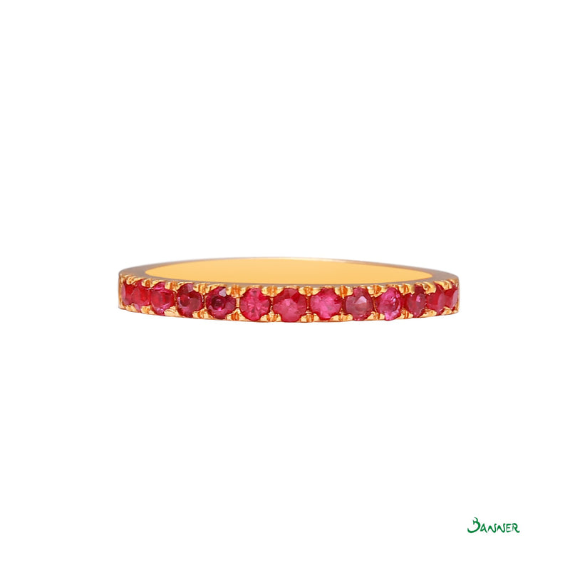Ruby Pave Setting Ring