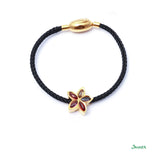 Multi-Colored Spinel Flower Charm