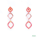 Ruby and Rose Gold Kanote Earrings