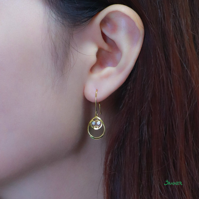 Diamond Pyit-Taing-Daung Earrings