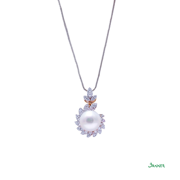 Pearl and Diamond Kanote Pendant