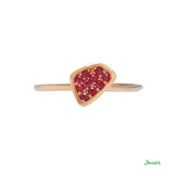 Ruby Petite Abstract Ring I