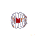 Ruby and Diamond Kanote Ring
