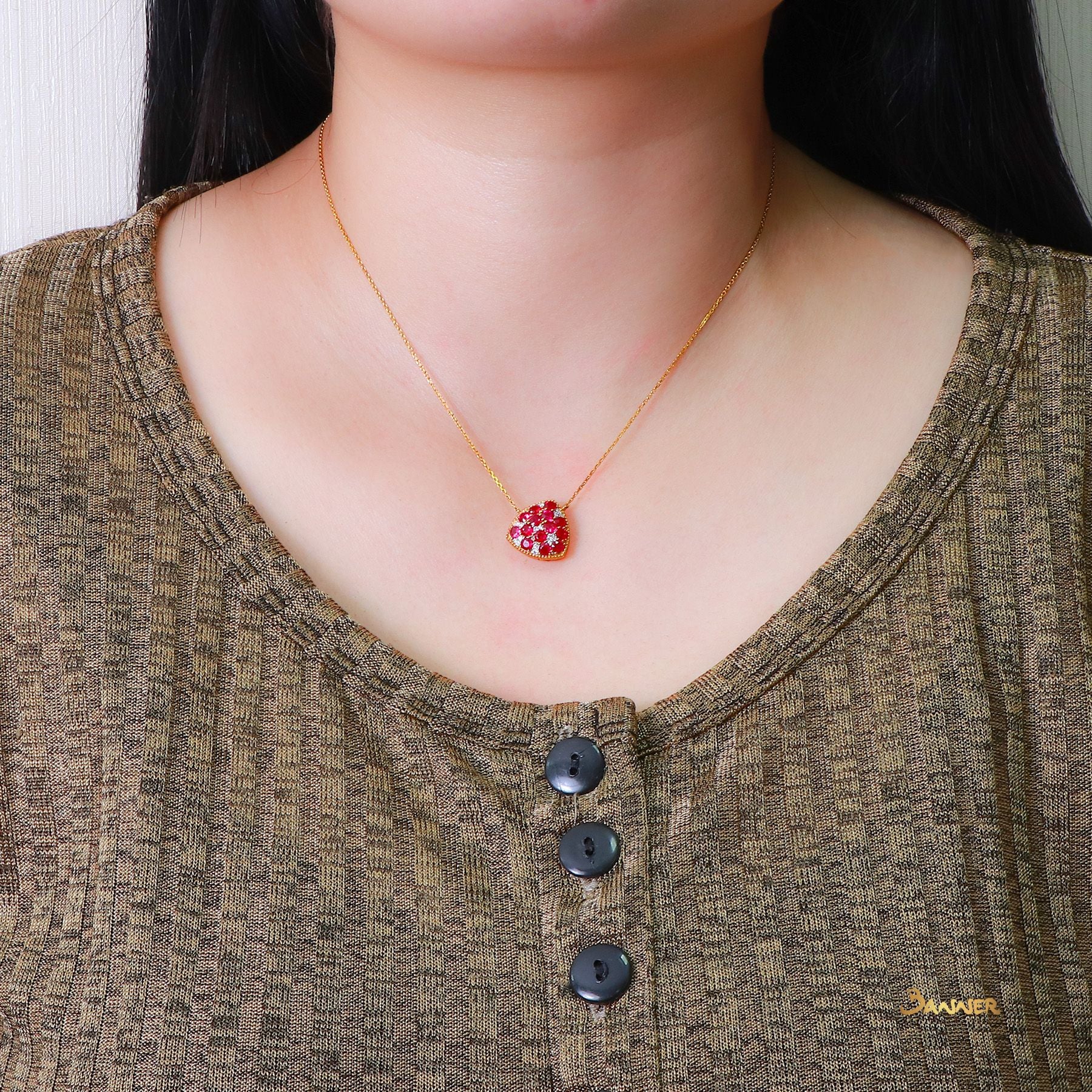 Ruby and Diamond Necklace