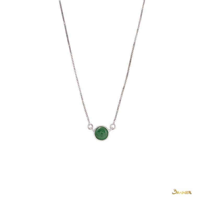 Jade Solitaire Necklace