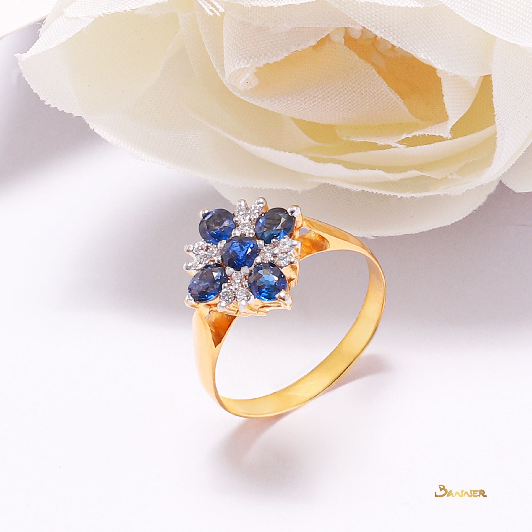 Sapphire and Diamond Ring