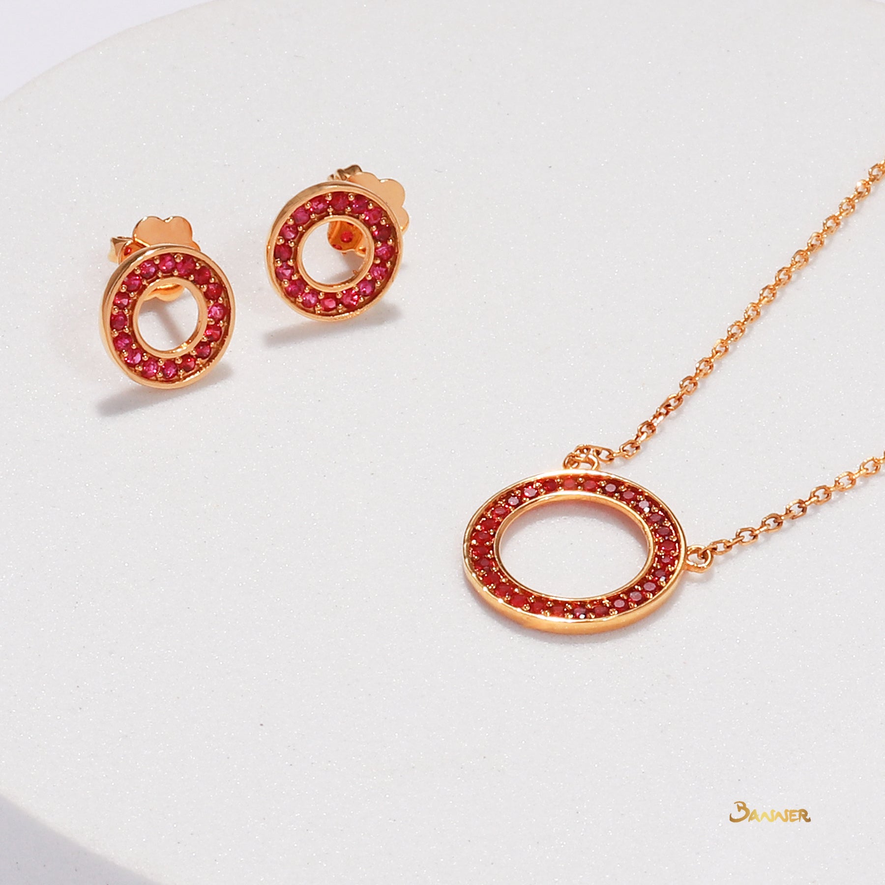 Ruby Circle Set