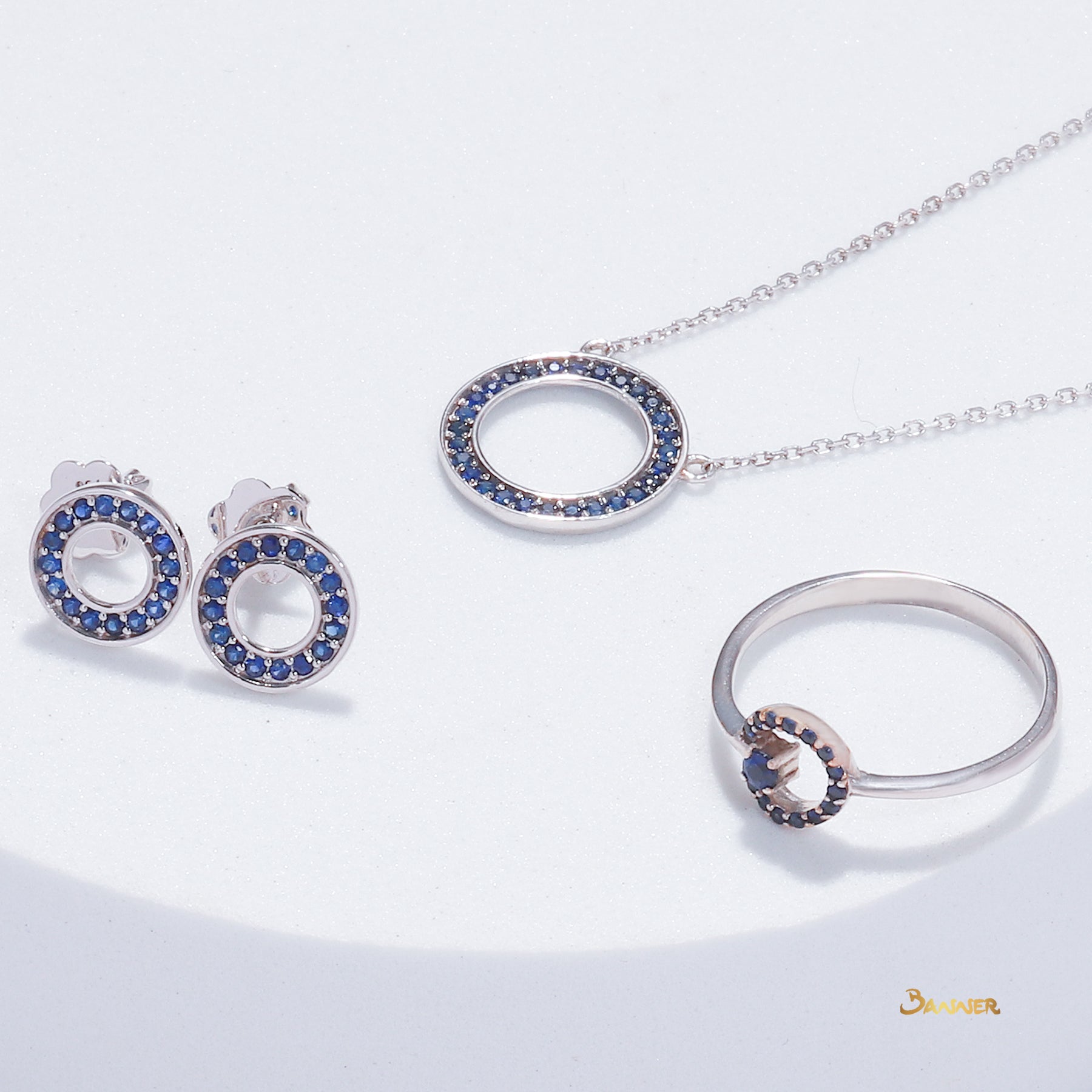 Sapphire Circle Set