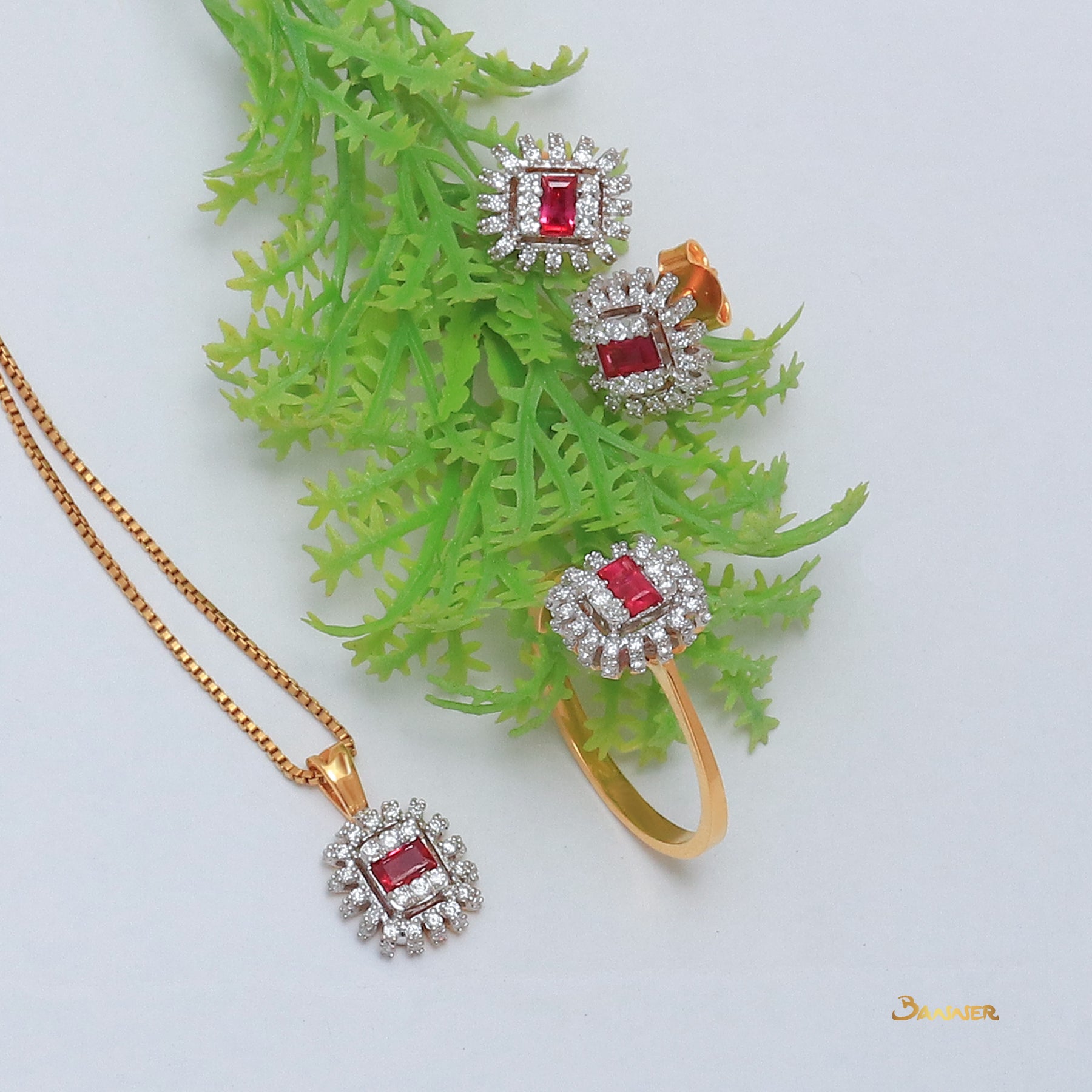 Ruby and Diamond Set