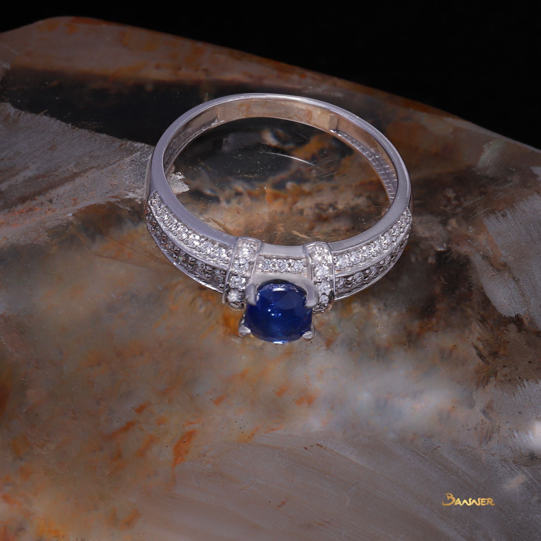 Sapphire and Diamond Ring