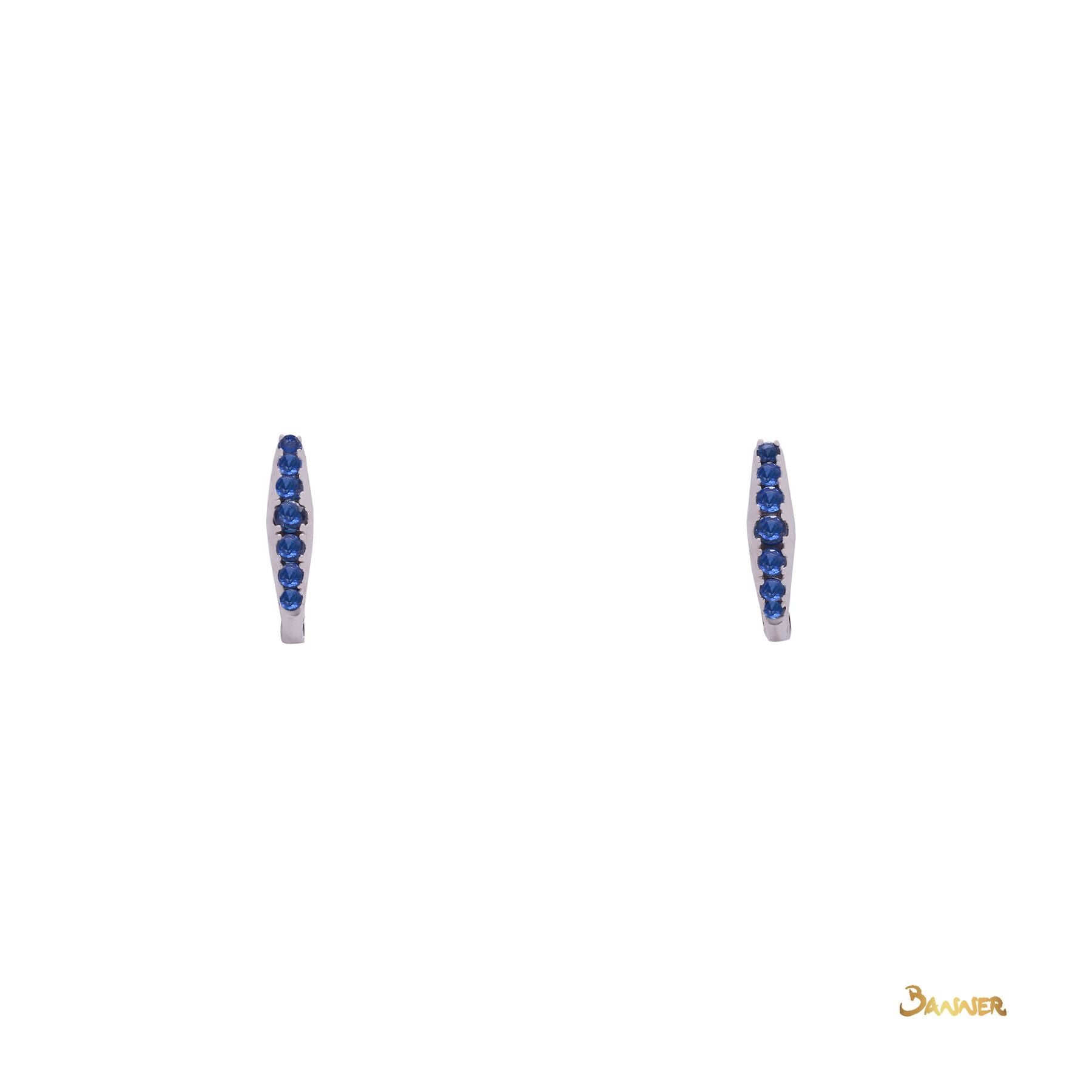 Sapphire Huggie Earrings