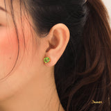 Peridot Solitaire Earrings