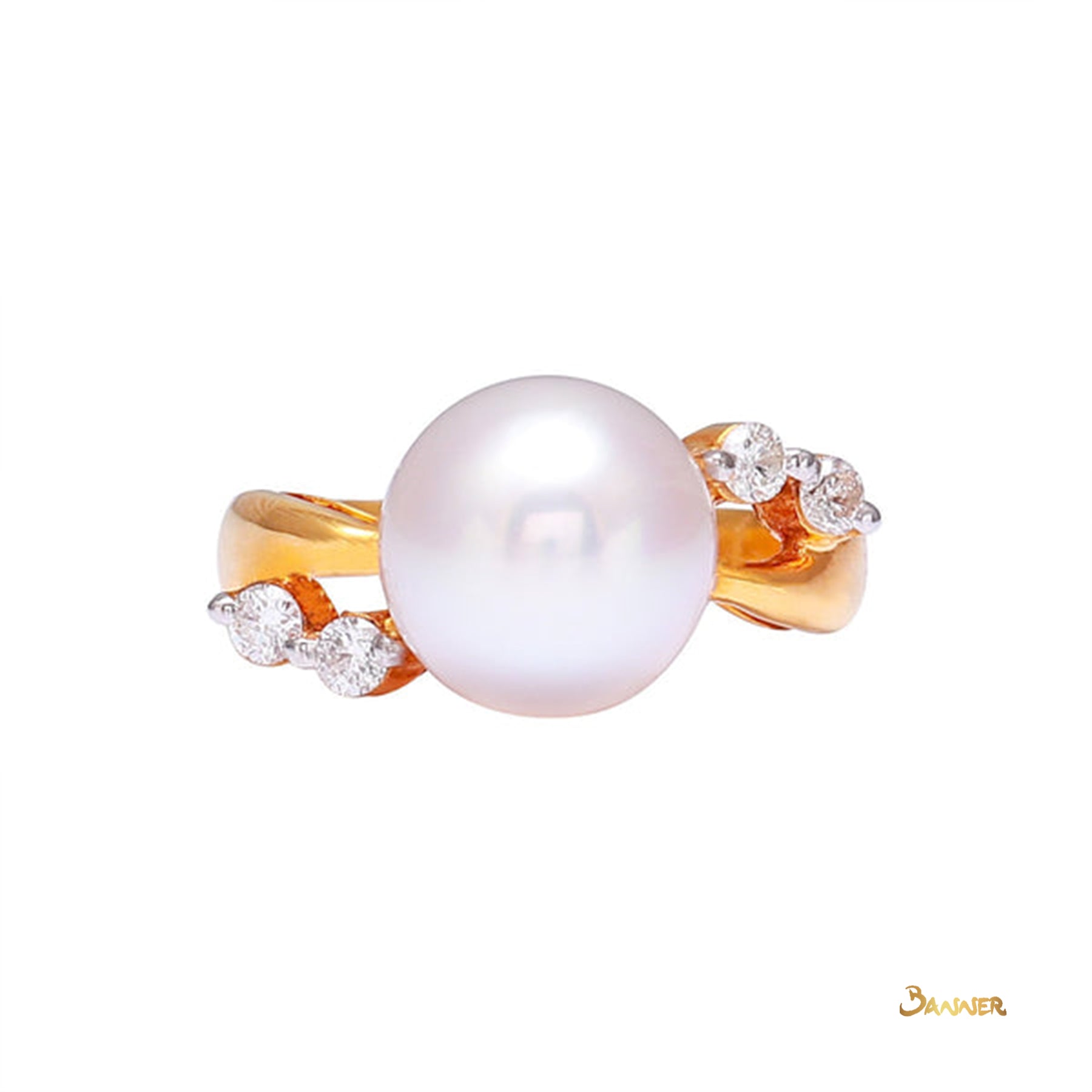 South Sea Pearl and Diamond Ring