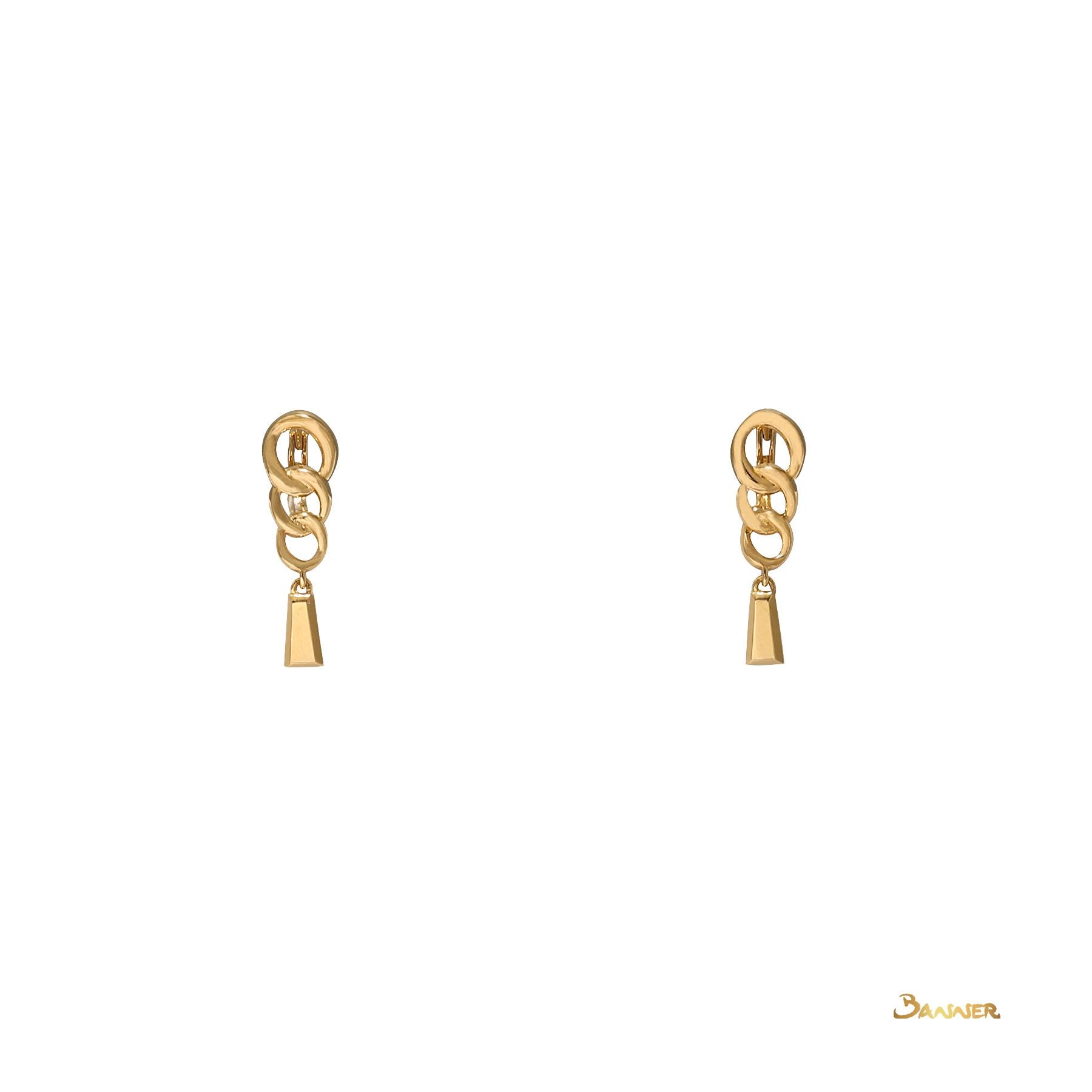 18k Yellow Gold  Earrings