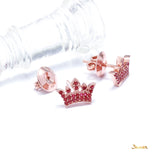 Ruby Crown Earrings