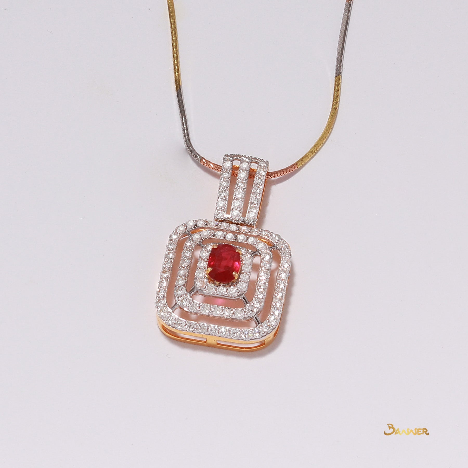 Ruby and Diamond Pendant