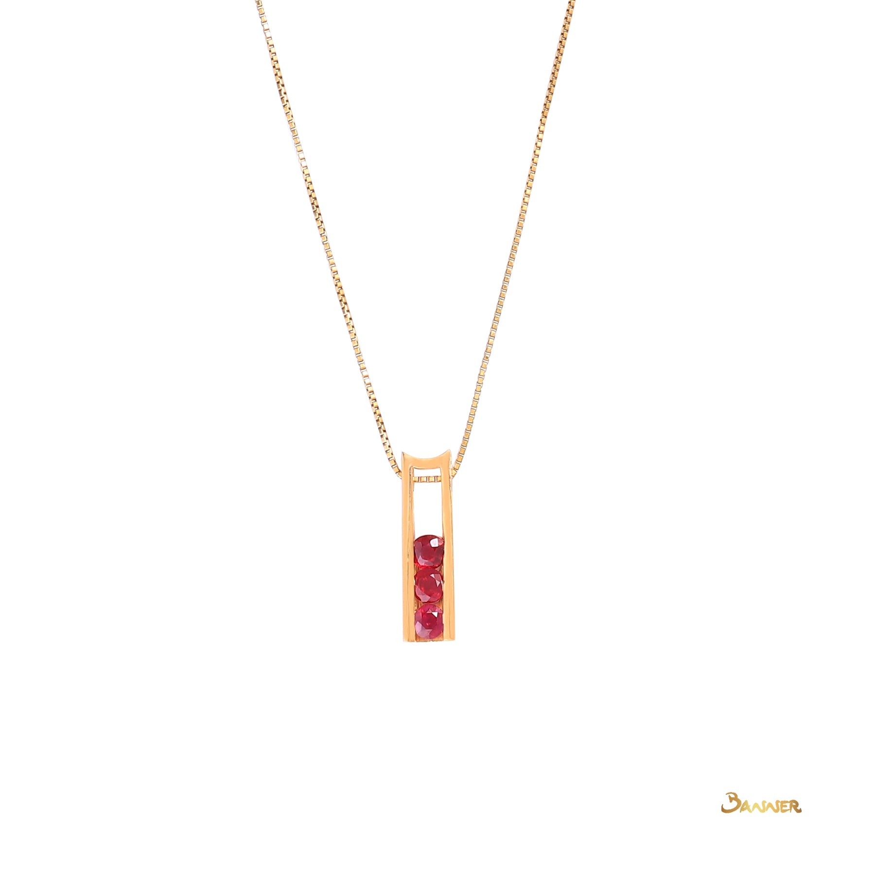 Ruby Bar Pendant