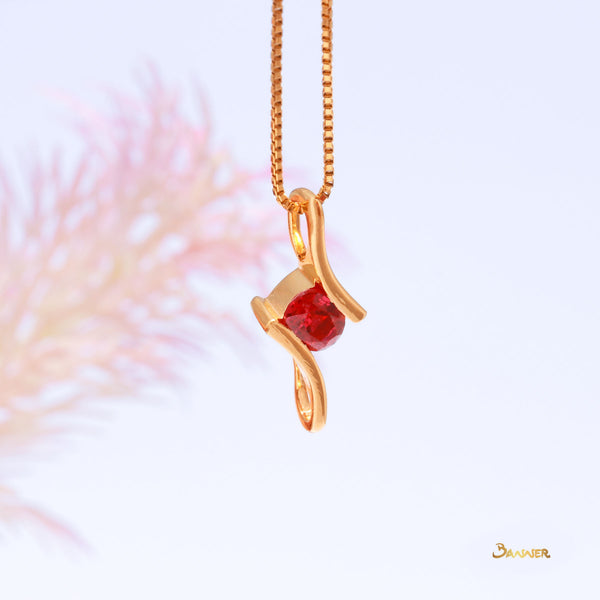 Ruby Bypass Pendant