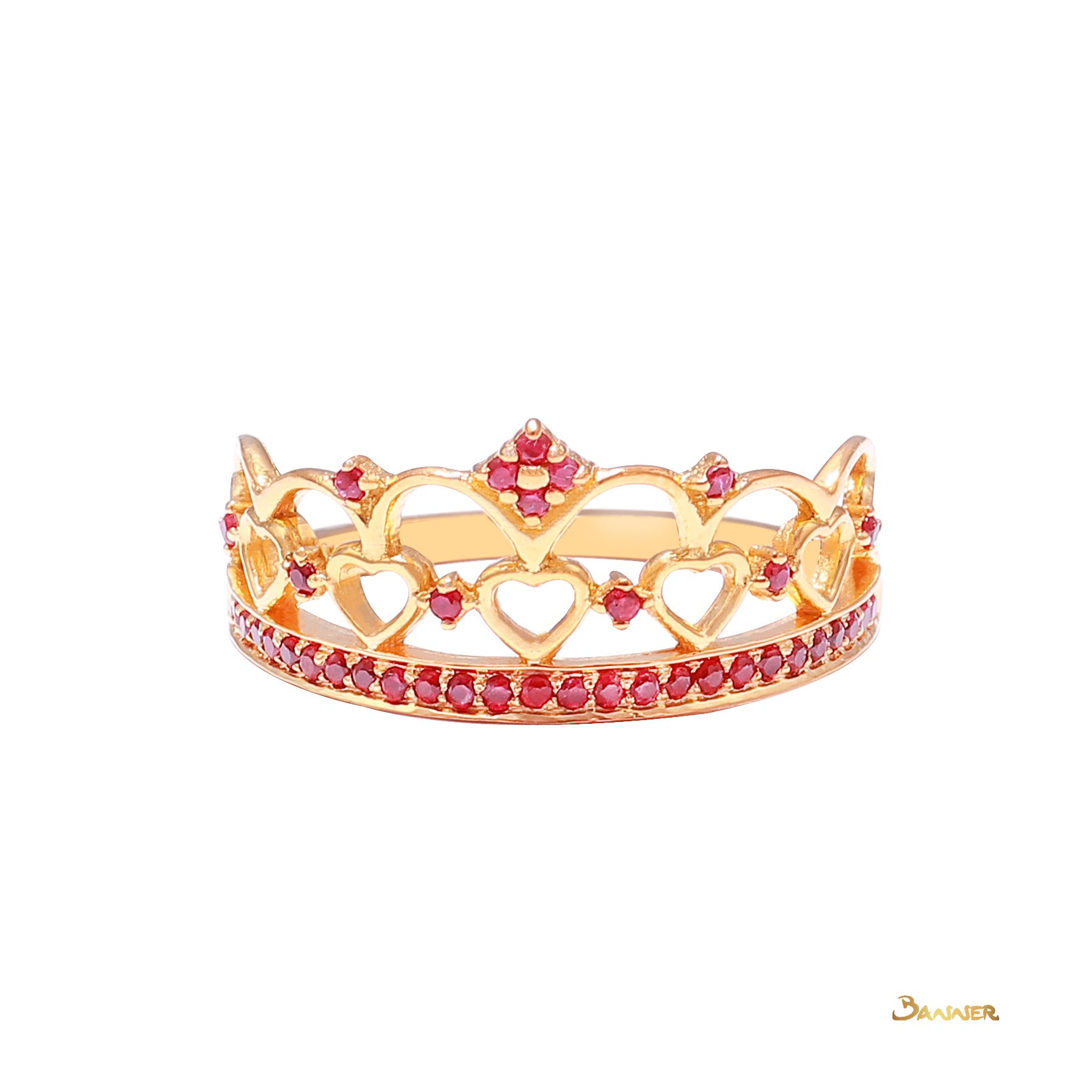 Ruby Crown Ring