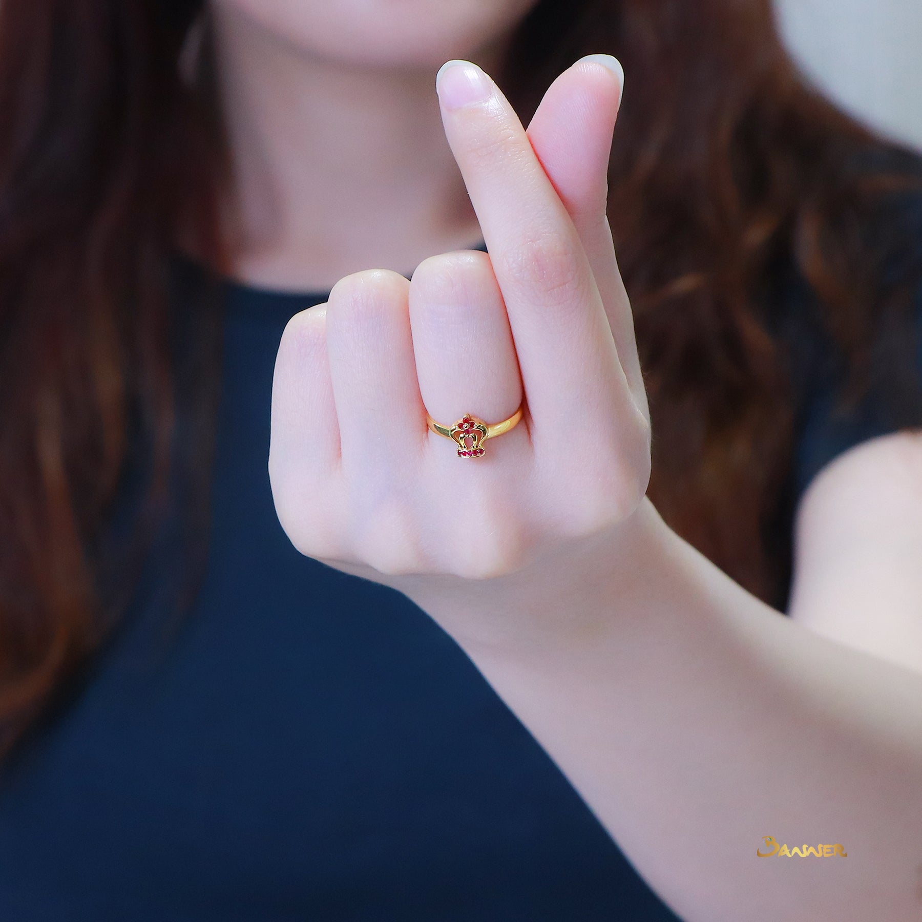 Ruby Crown Ring