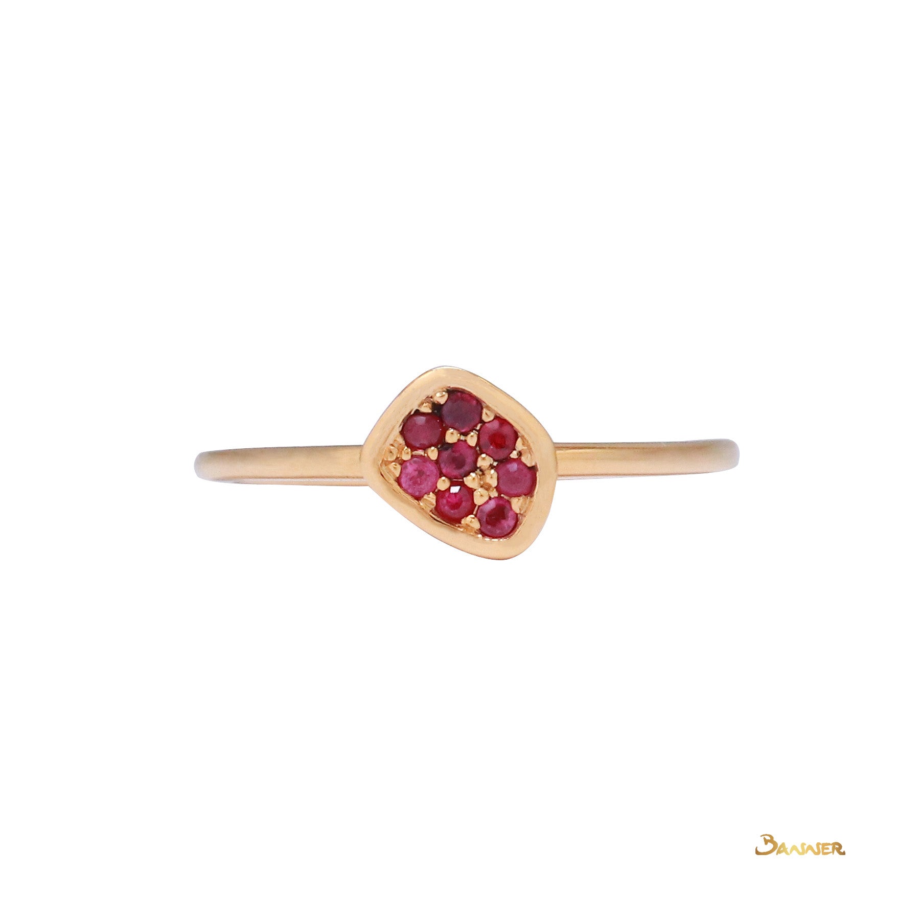 Ruby Petite Abstract Ring III