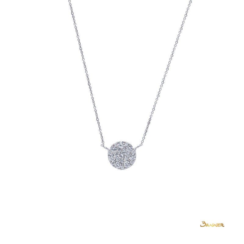 Diamond Necklace with Invisible Setting