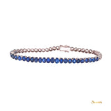 Sapphire Tennis Bracelet (Half)