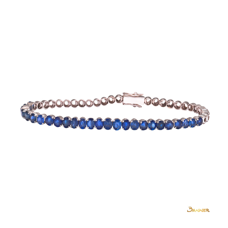 Sapphire Tennis Bracelet (Half)