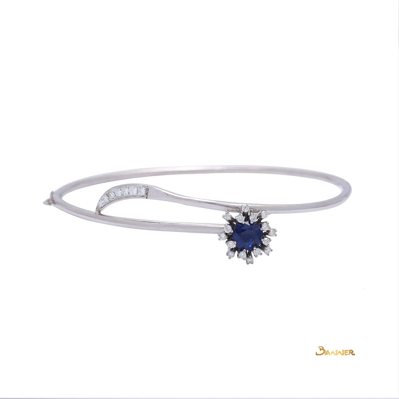 Sapphire and Diamond Rose Bracelet