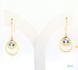 Sapphire Pyit-Taing-Daung Dangle Earrings