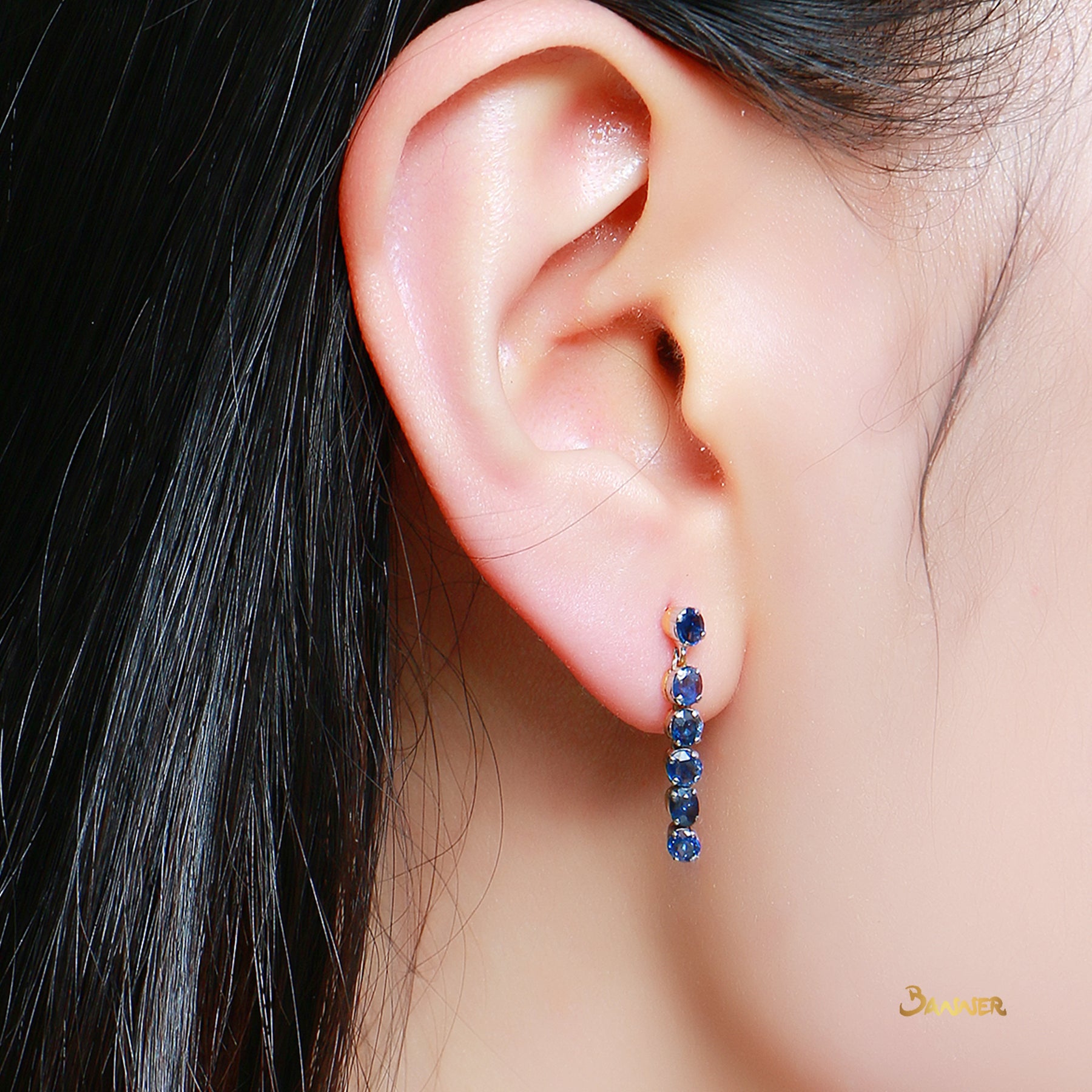 Sapphire Dangle Earrings