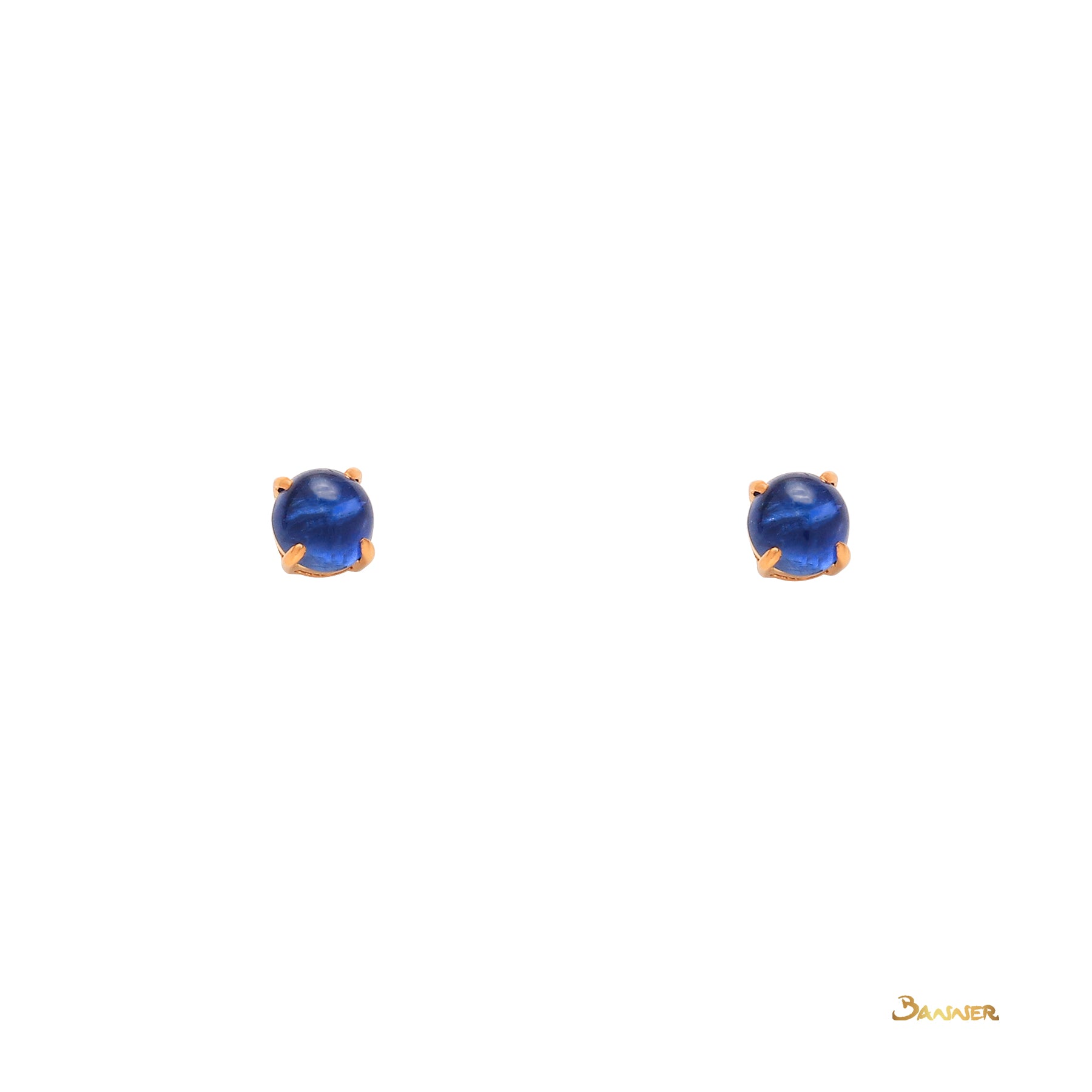 Sapphire Cabochon and Diamond 2-ways Halo Earrings