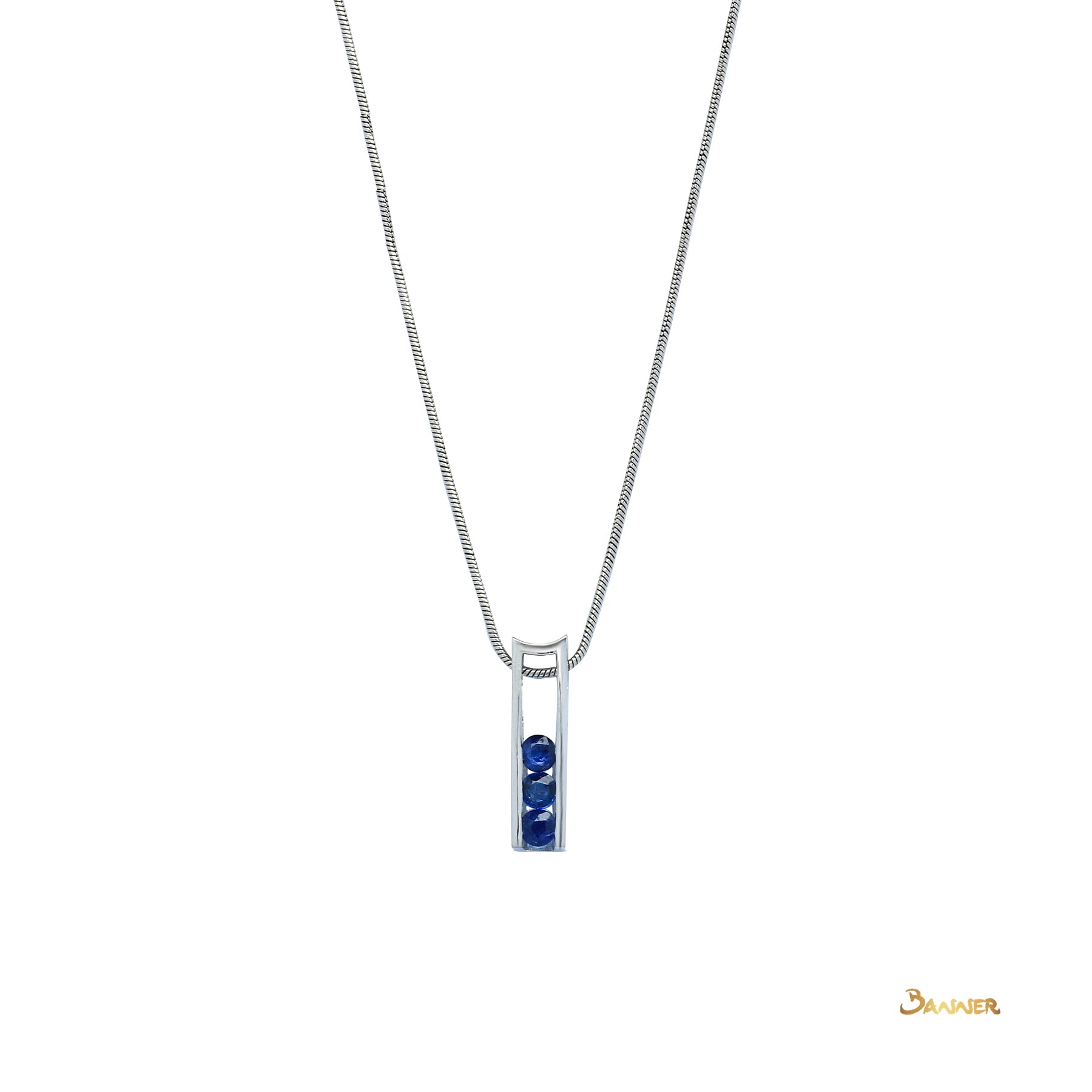 Sapphire Bar Pendant