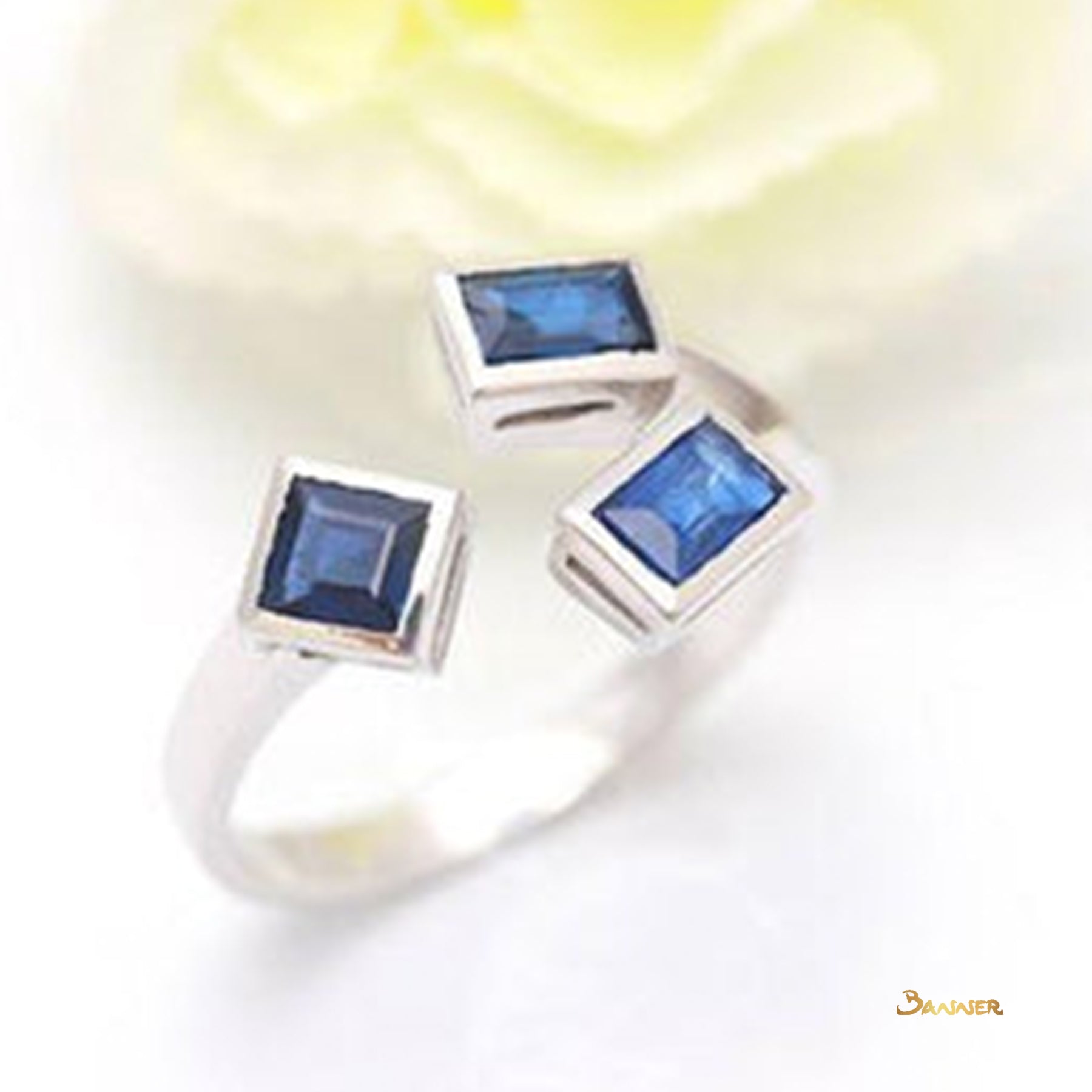 Emerald-cut Sapphire Ring