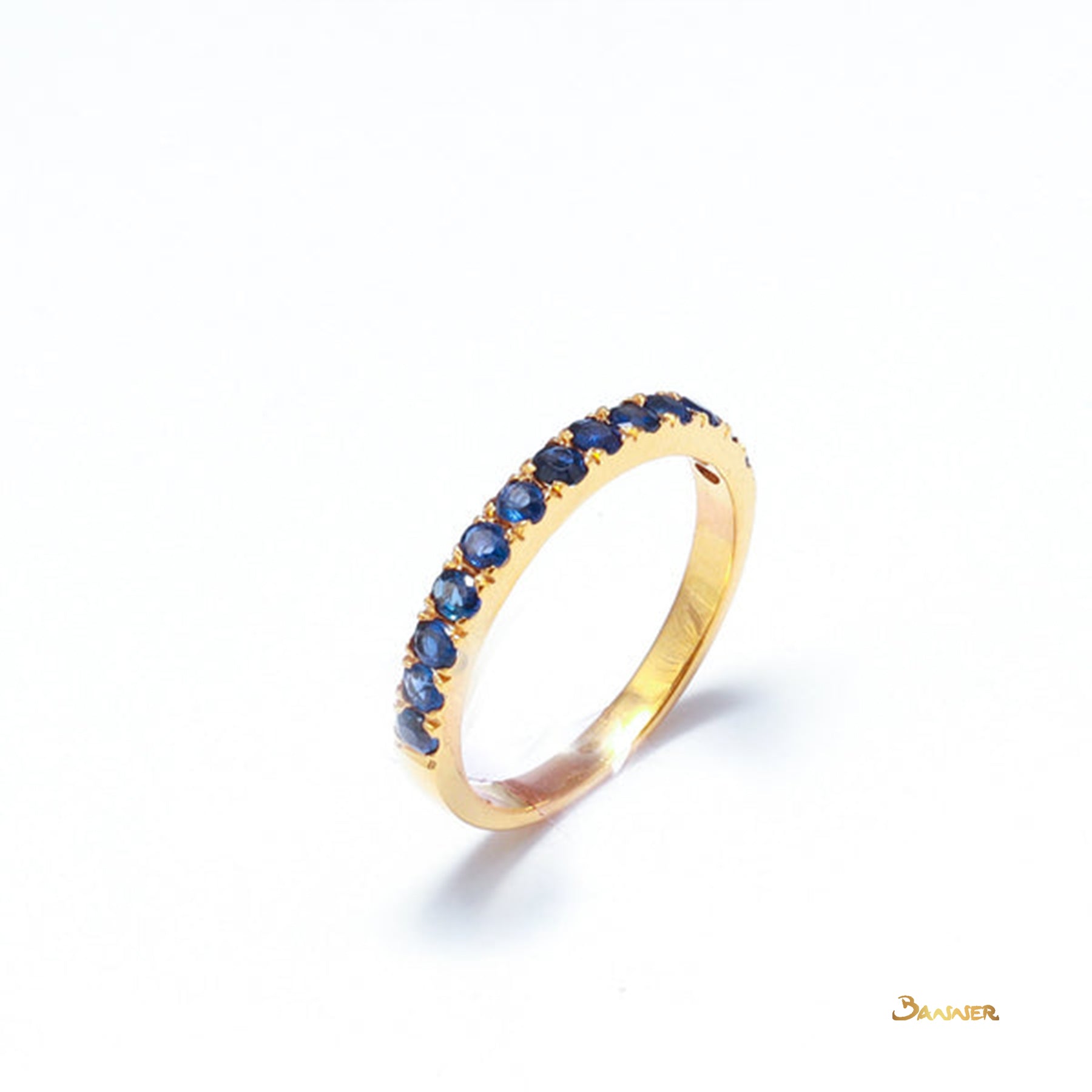 Sapphire Pave Setting Ring