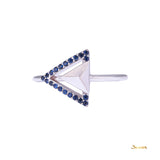 Sapphire Triangle Ring