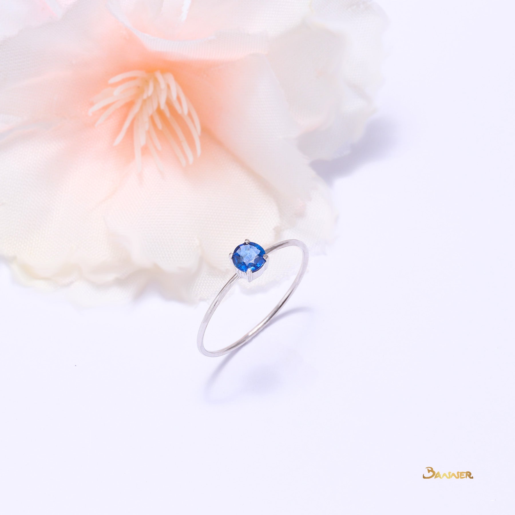 Sapphire Solitare Ring