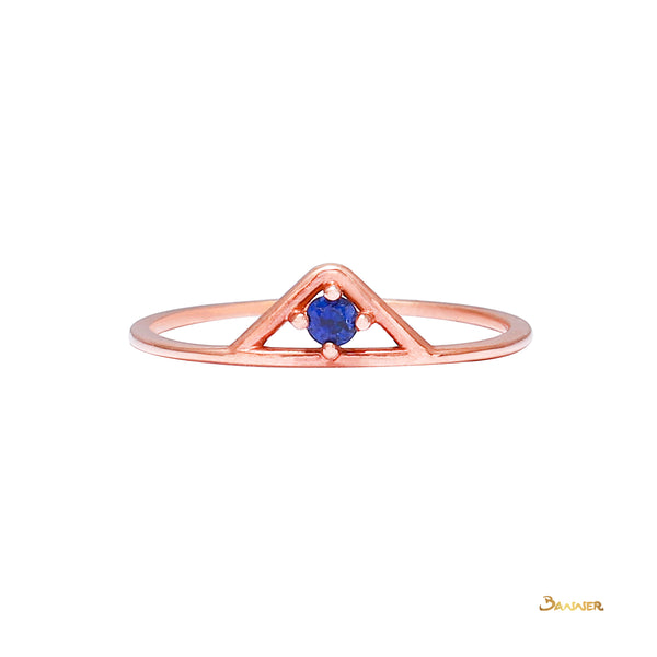 Sapphire and Rose Gold Ring