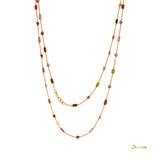 Multi-color Spinel Opera Necklace (2-way)