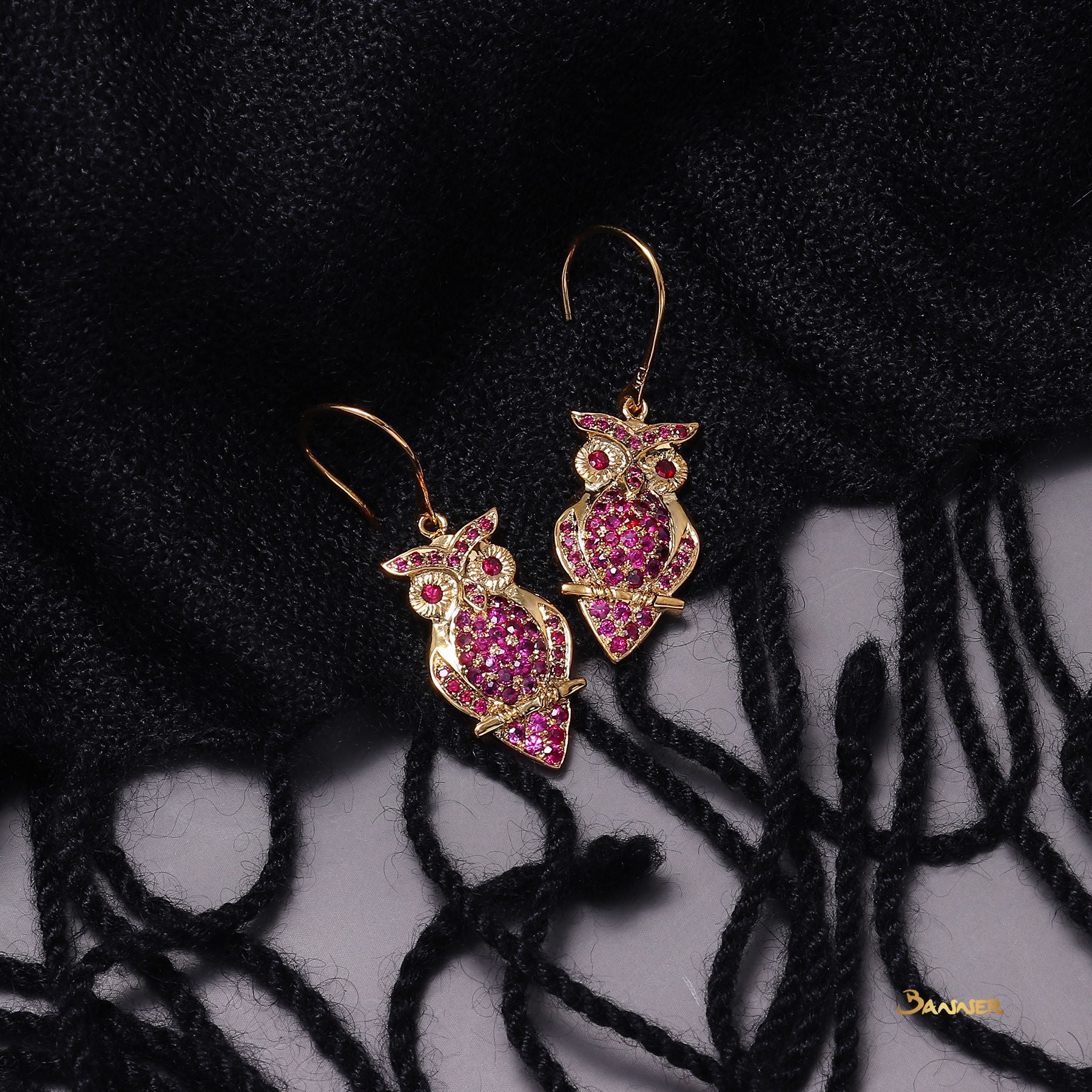 Ruby Zee-Kwat Dangling Earrings